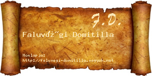 Faluvégi Domitilla névjegykártya